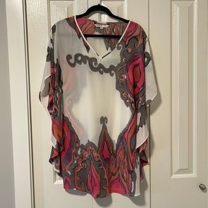Trina Turk silk coverup size 0